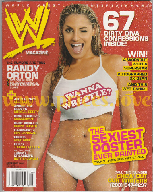 WWE Wrestling Magazine September 2006 Trish Stratus John Cena Andre The Giant