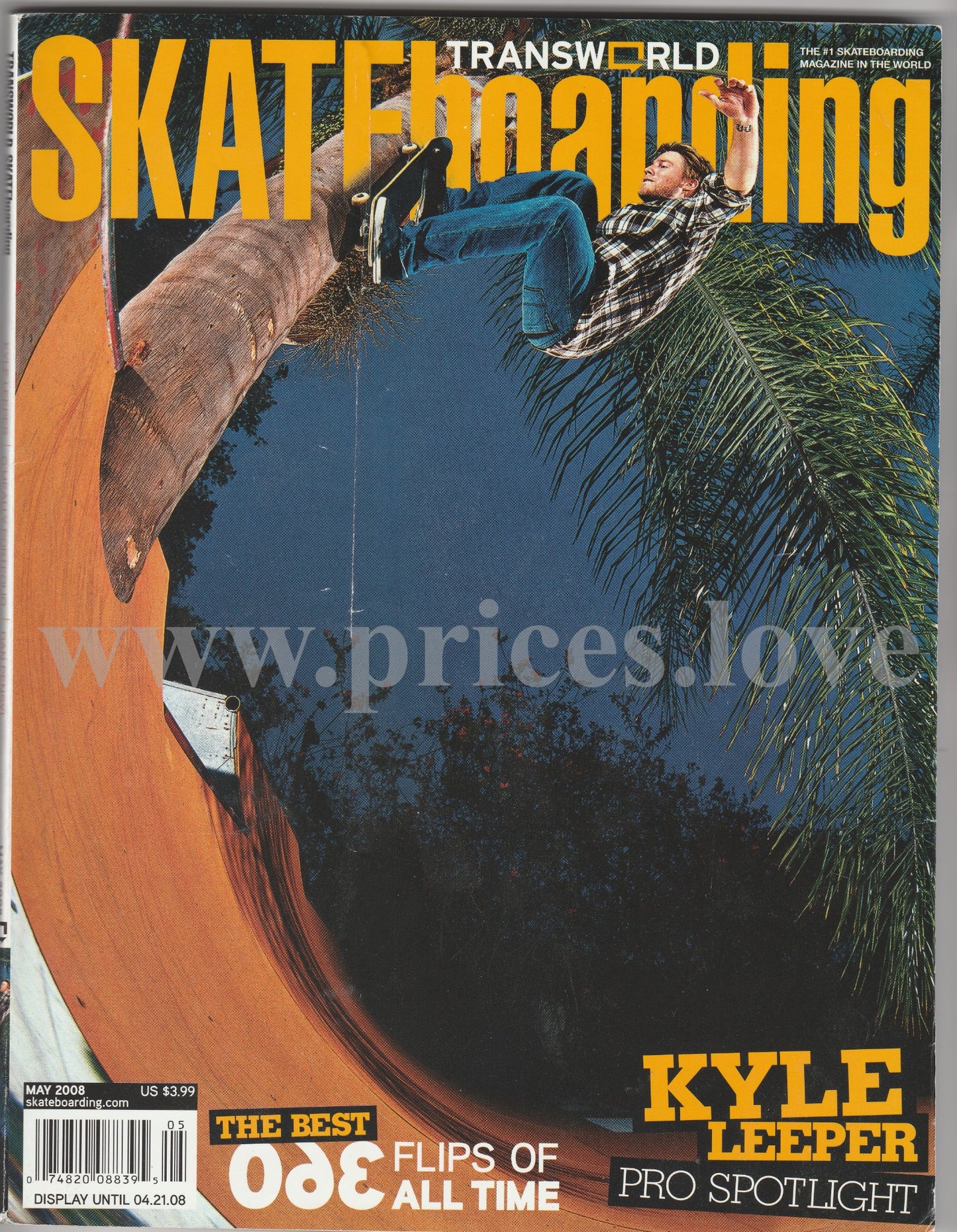 Transworld Skateboarding Magazine May 2008 Kyle Leeper