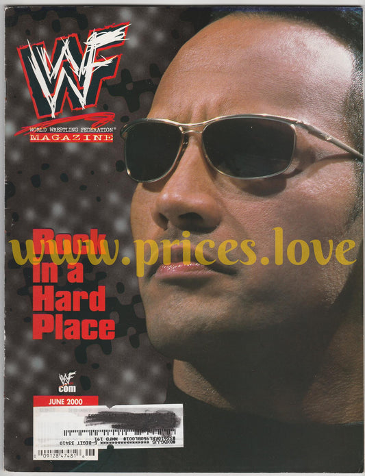 WWF Wrestling Magazine June 2000 The Rock WWE Jacqueline Acolytes Big Boss Man