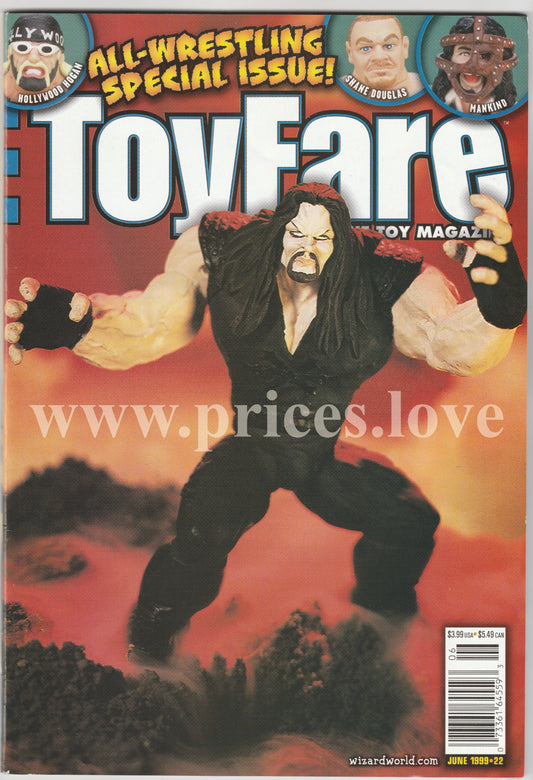 Toyfare Magazine June 1999 #22 All Wrestling Issue Undertaker WWF WCW Hulk Hogan