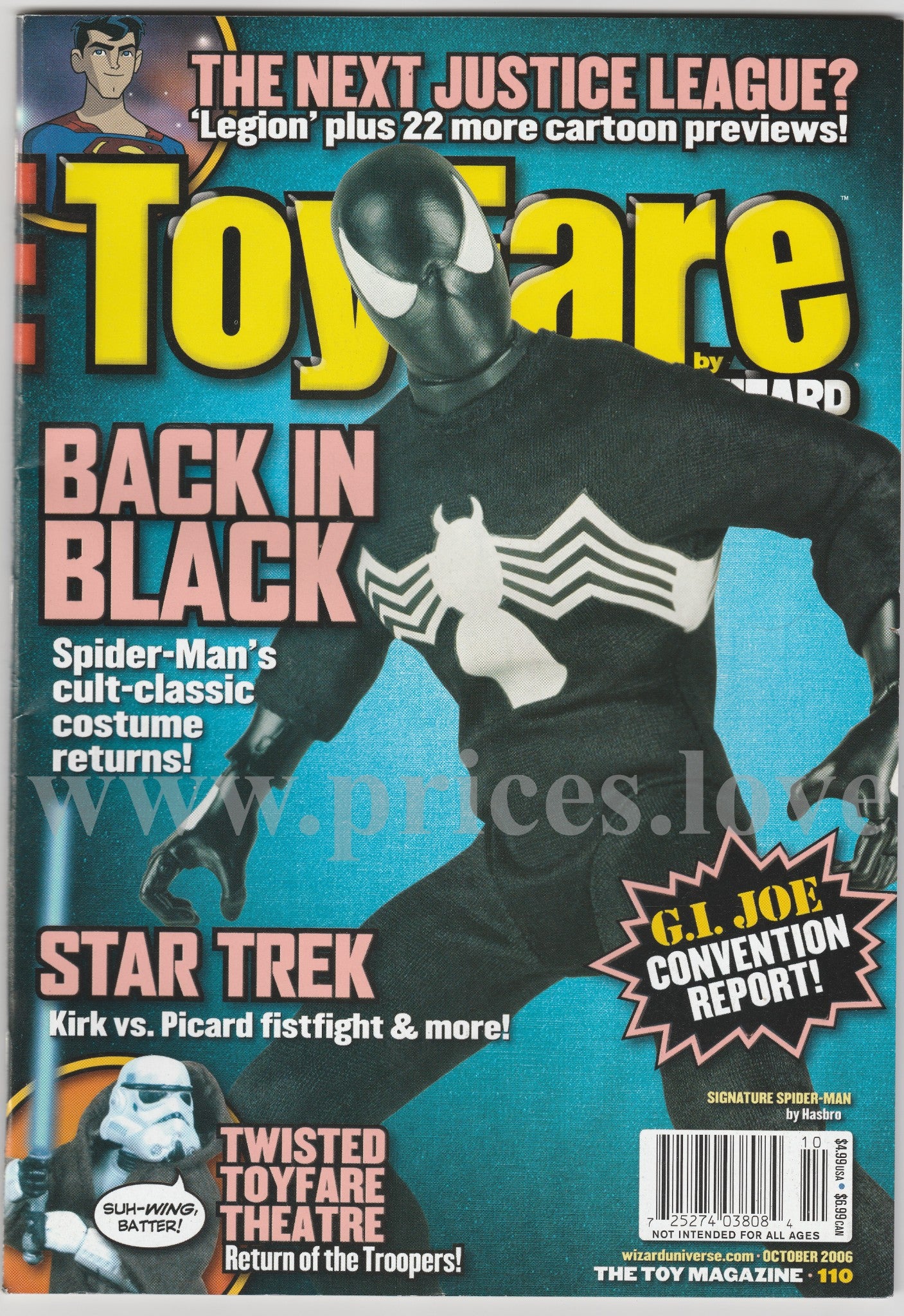 Toyfare Magazine October 2006 #110 Spider-man Star Trek Twisted GI Joe Justice