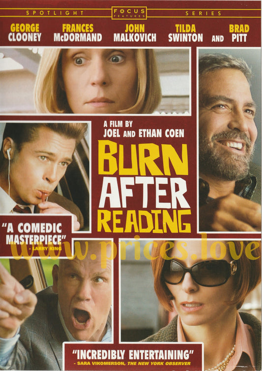 Burn After Reading (DVD, 2008) Widescreen FR