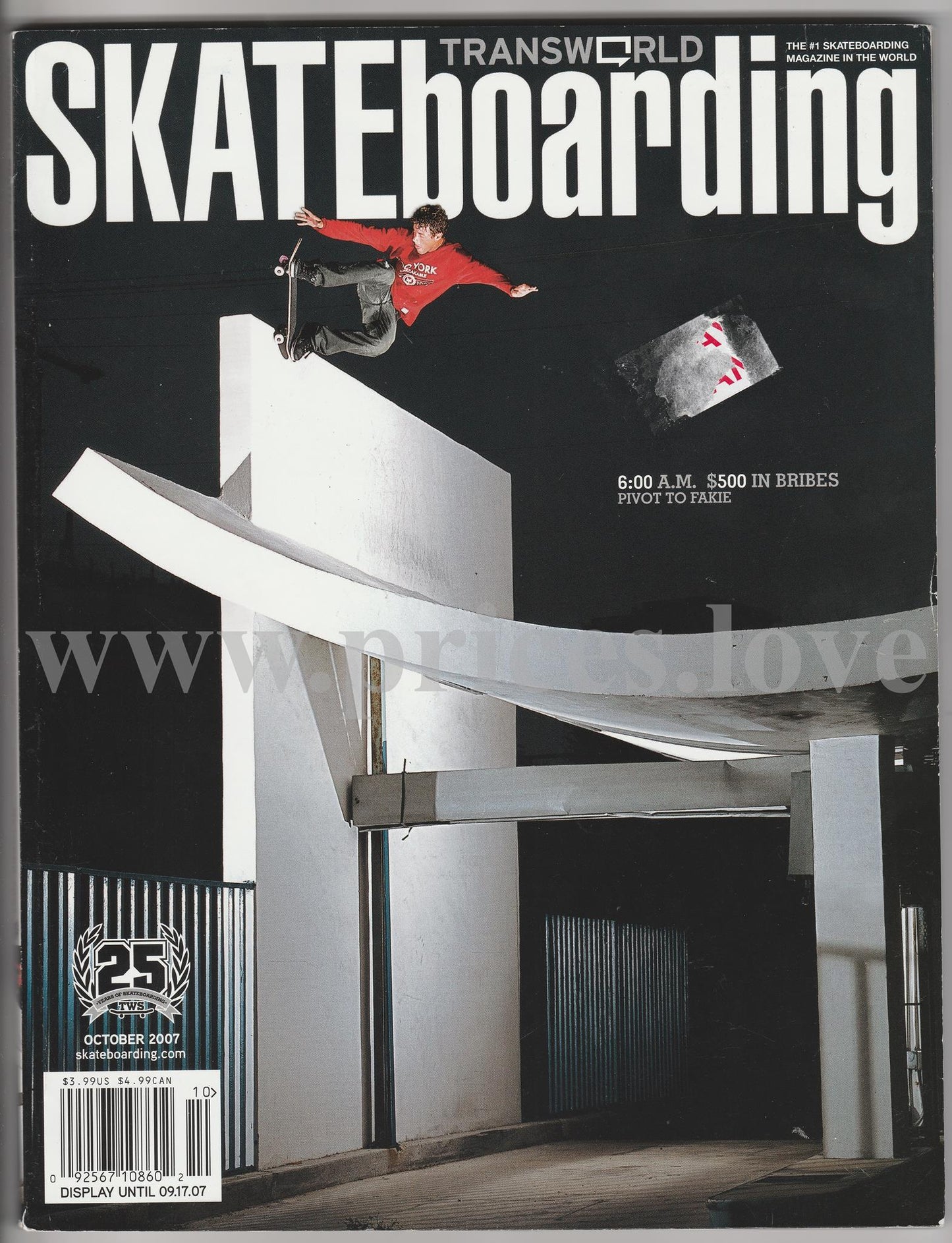 Transworld Skateboarding Magazine October 2007 Skate Skateboard Skater #3