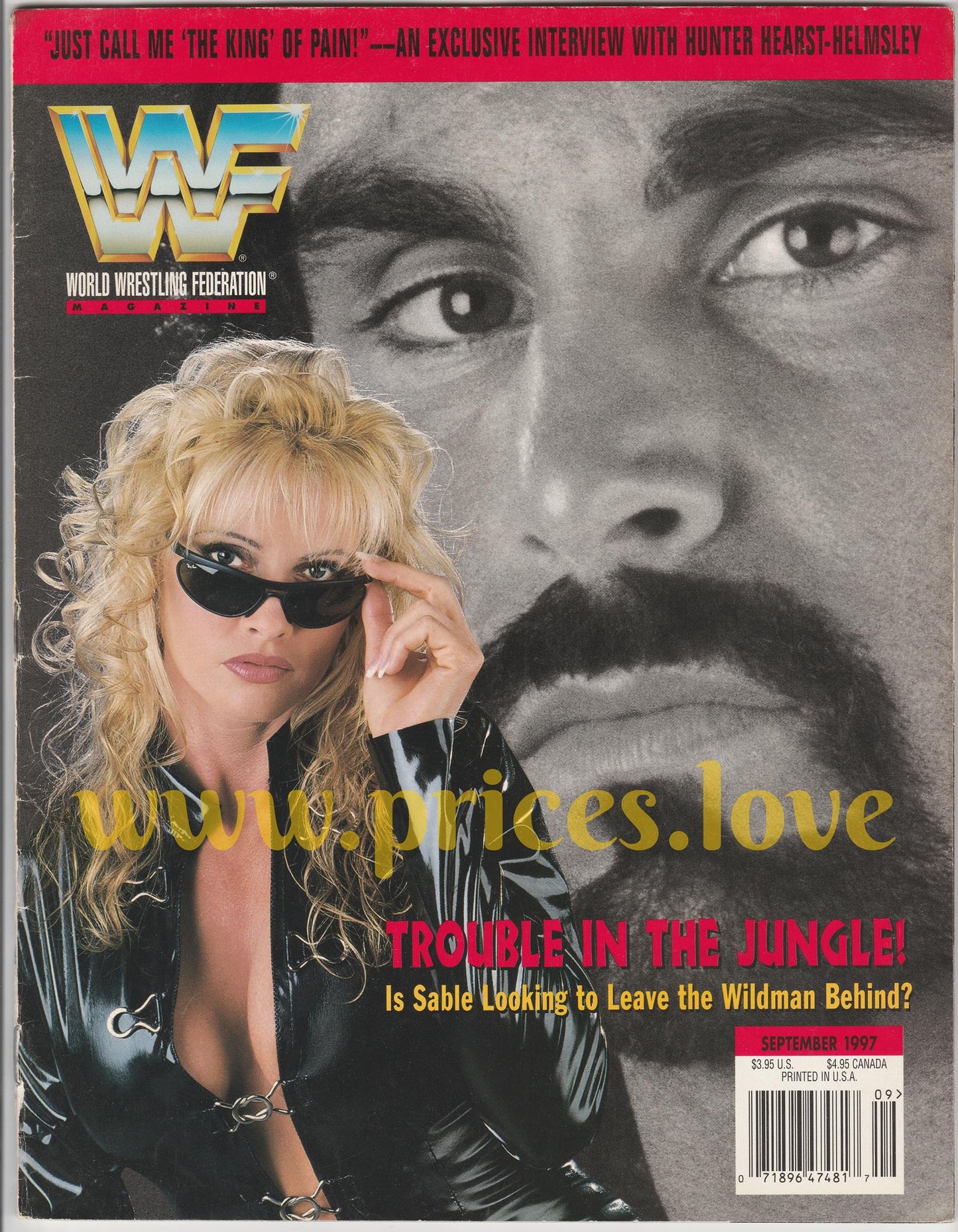 WWF Wrestling Magazine September 1997 Marc Mero Rena Mero Sable Diva WWE