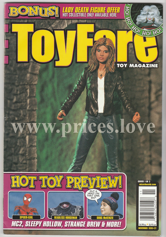 Toyfare Magazine November 1999 #27 Cover 1 of 2 Transformers Classic Wrestling