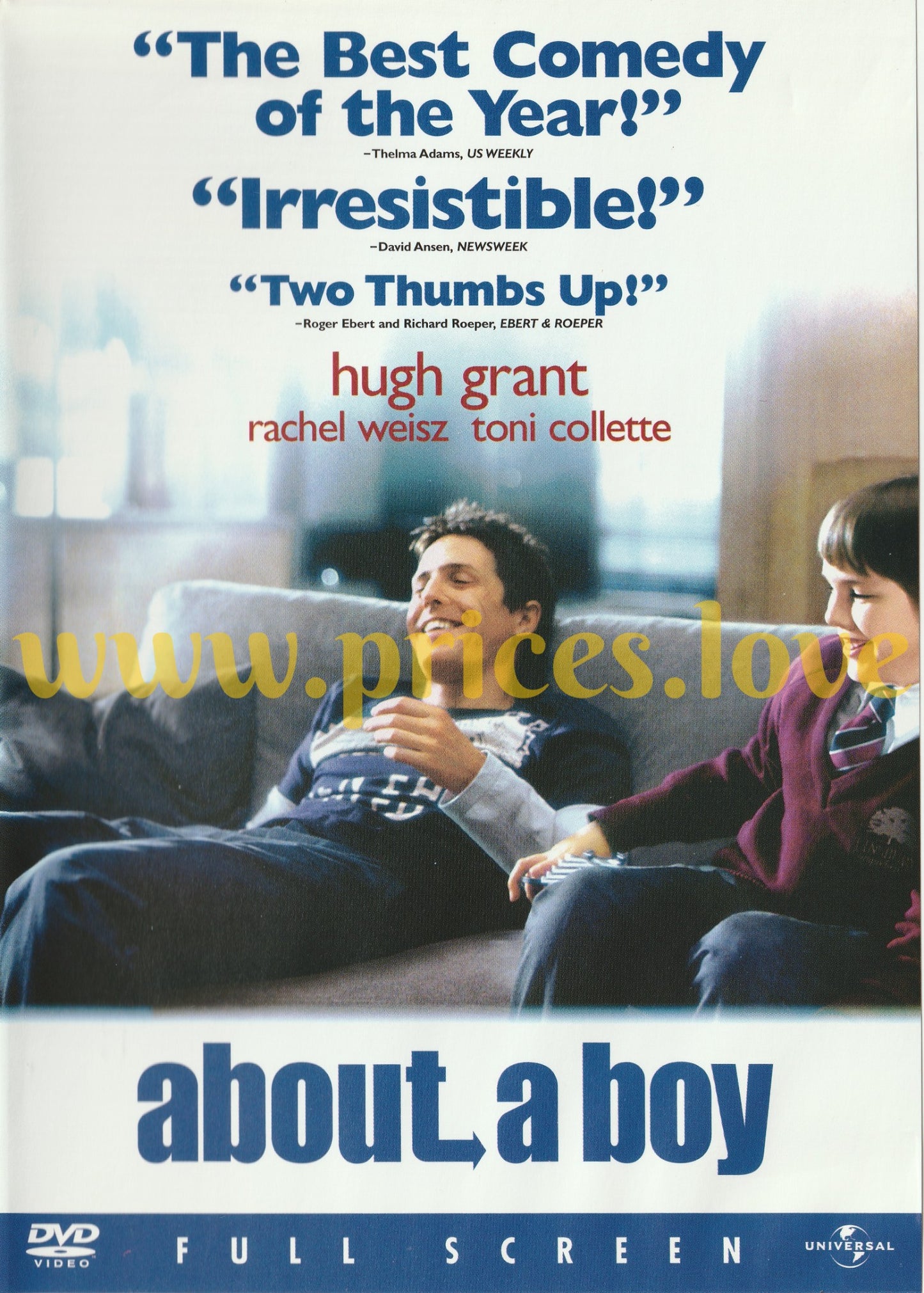 About a Boy (DVD, 2003, Full Frame)