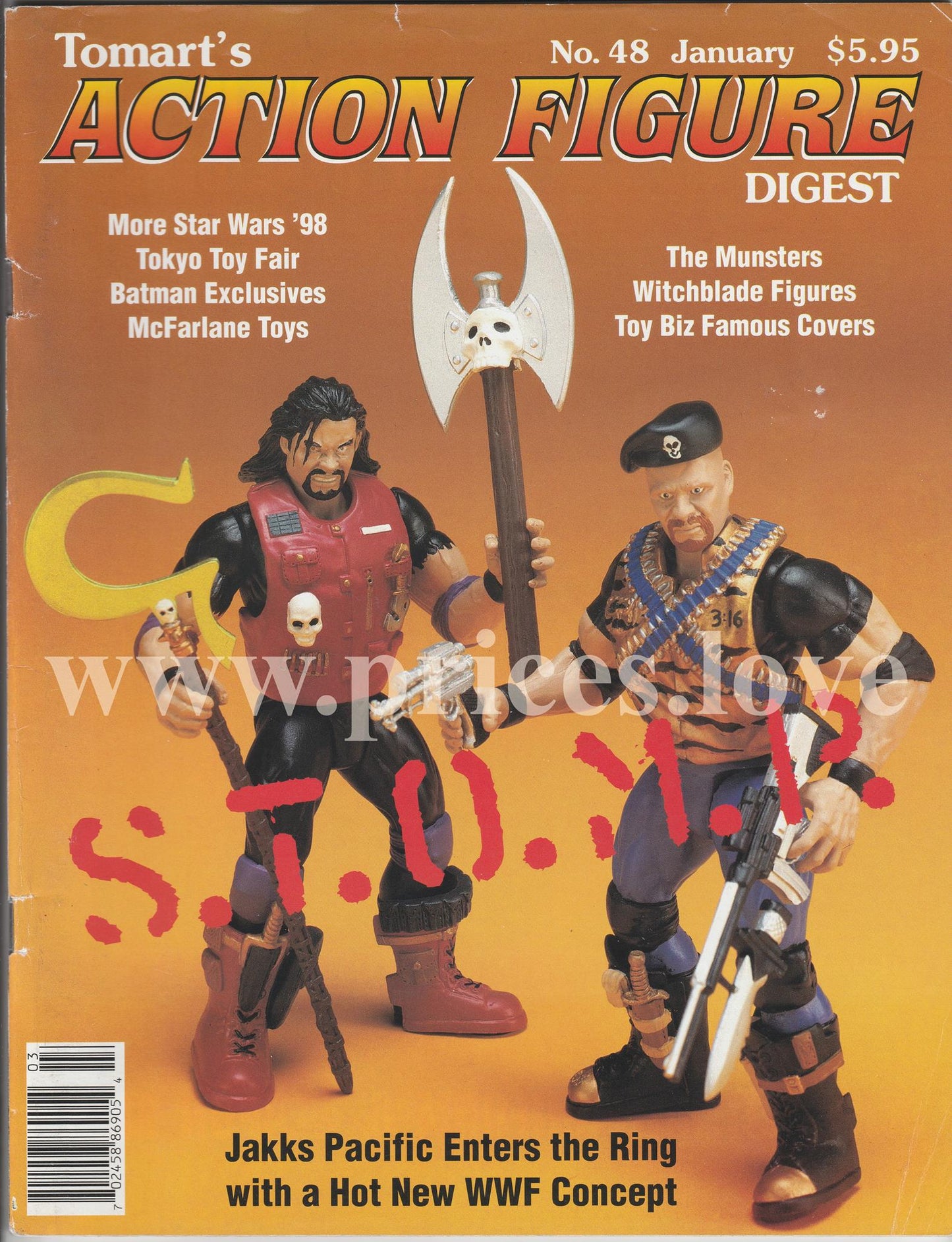 Tomart's Action Figure Digest No. 48 January 1998 WWF Jakks Munsters Star Wars