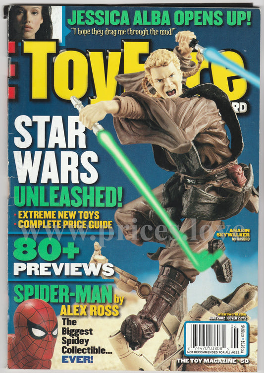 Toyfare Magazine June 2002 #58 Cover 2 of 2 Star Wars Jessica Alba Spider-man