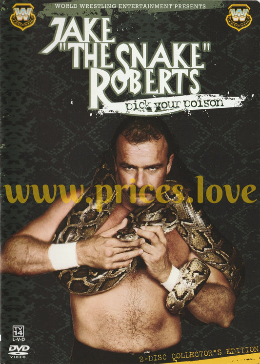 WWE Jake The Snake Roberts Pick Your Poison DVD 2-Disc Set Collector's Edition