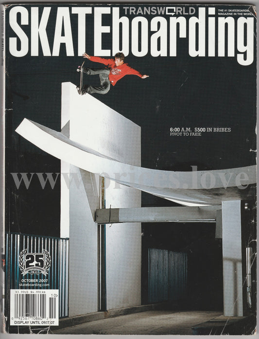 Transworld Skateboarding Magazine October 2007 Skate Skateboard Skater #2