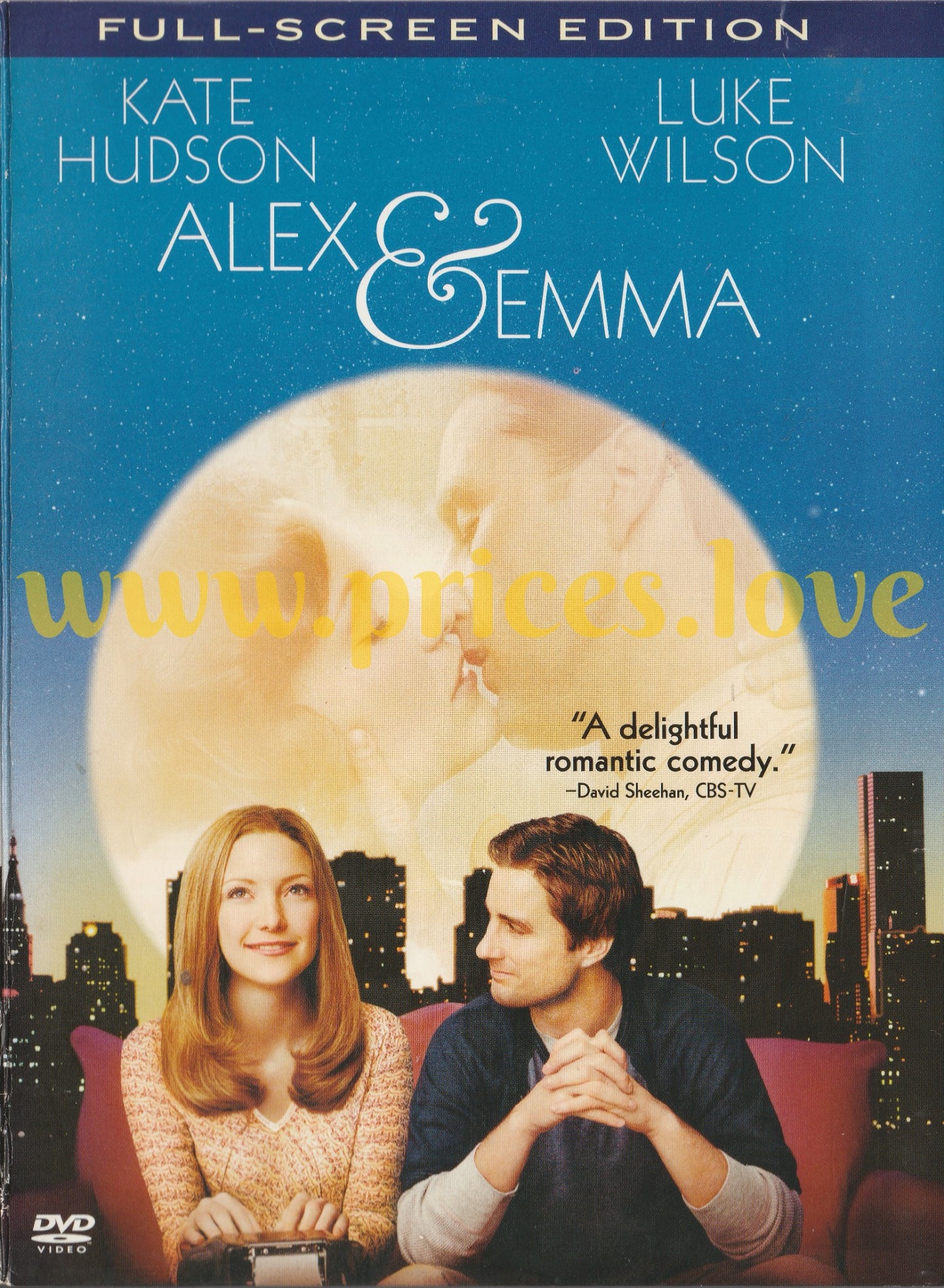 Alex and Emma (DVD, 2003, Standard)