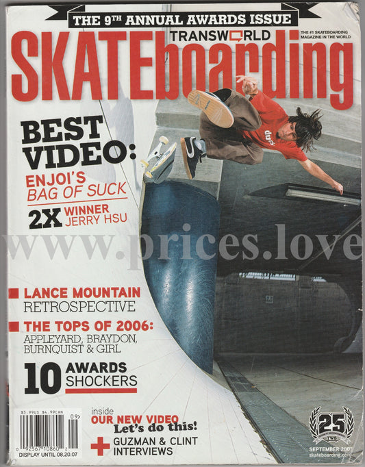 Transworld Skateboarding Magazine September 2007 Lance Mountain 8th Annual #3