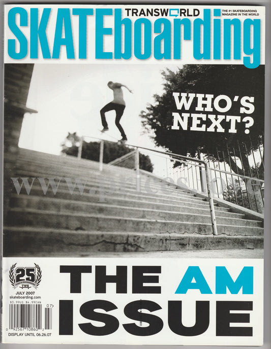 Transworld Skateboarding Magazine July 2007 The Am Issue #2