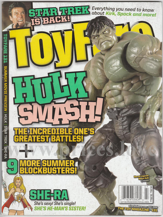 Toyfare Magazine July 2008 #131 Star Trek Hulk She-ra He-man