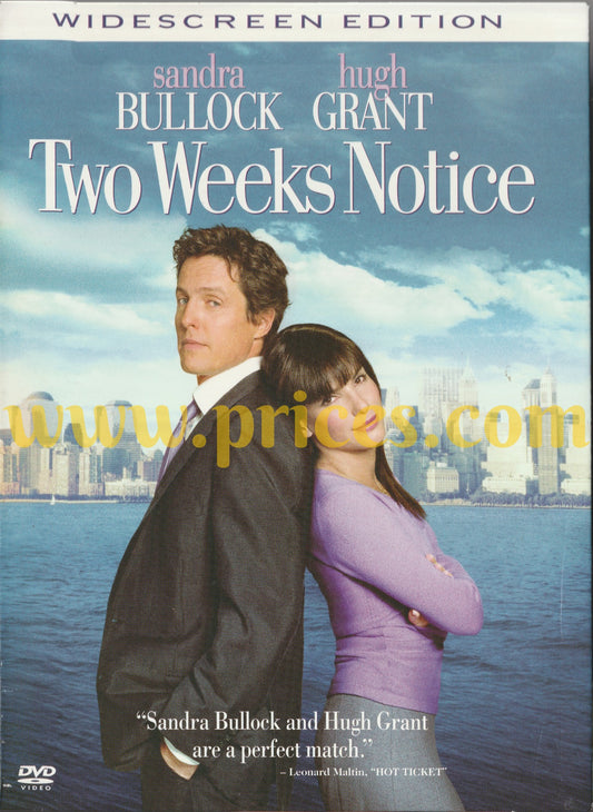 Two Weeks Notice (DVD, 2003, Widescreen)