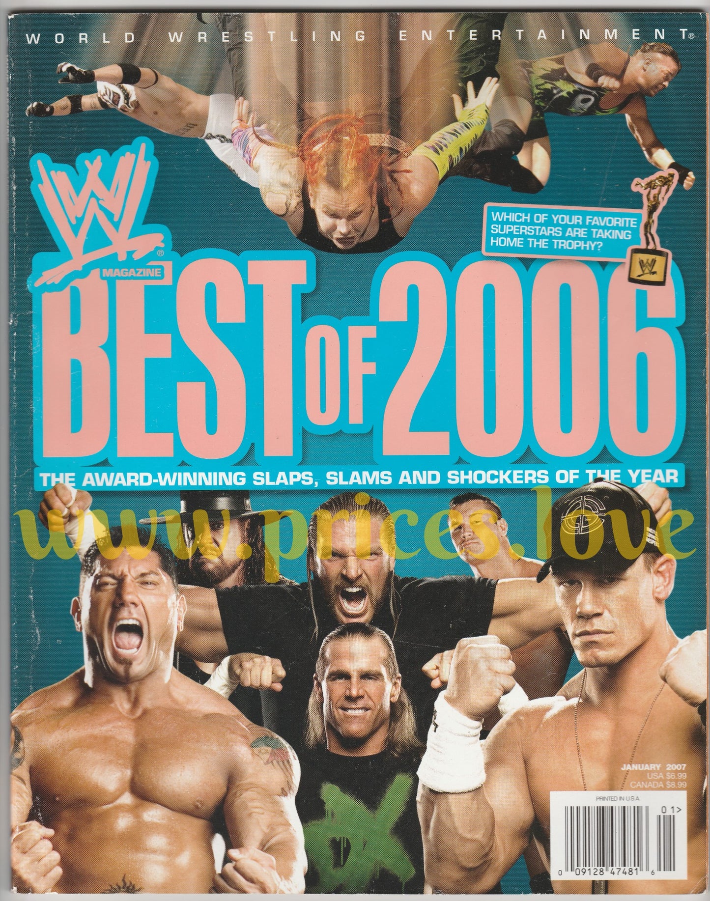 WWE Wrestling Magazine January 2007 Best Of 2006 Batista John Cena DX Undertaker