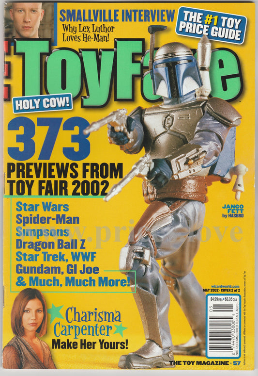 Toyfare Magazine May 2002 #57 Cover 2 of 2 Star Wars Spider-man Simpsons WWF Joe