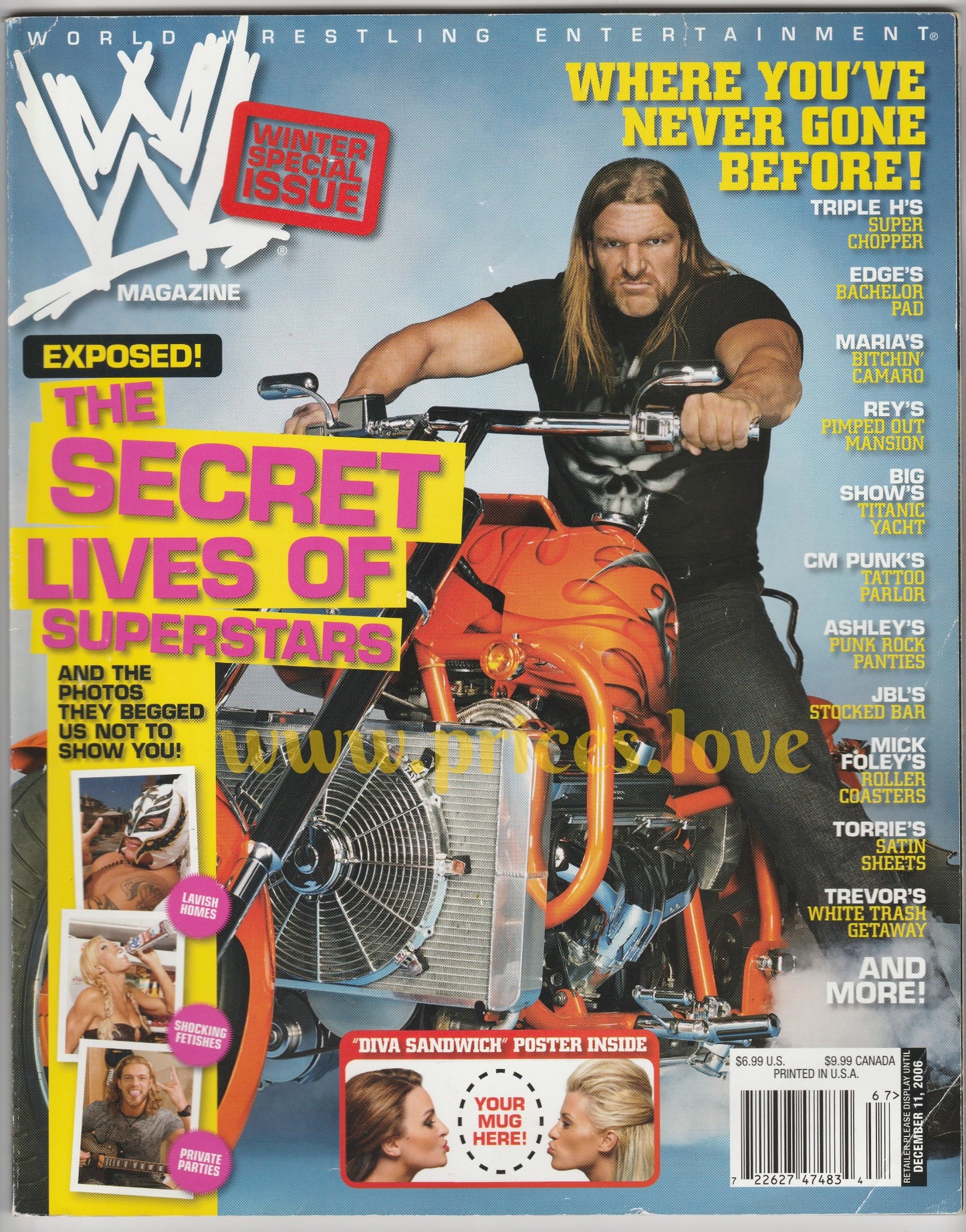 WWE Wrestling Magazine November/December 2006 The Secret Lives Of Superstars WWF