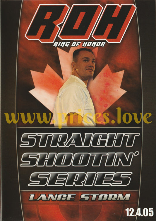 ROH Ring Of Honor Wrestling DVD Straight Shootin' Series Lance Storm 2004 Shoot