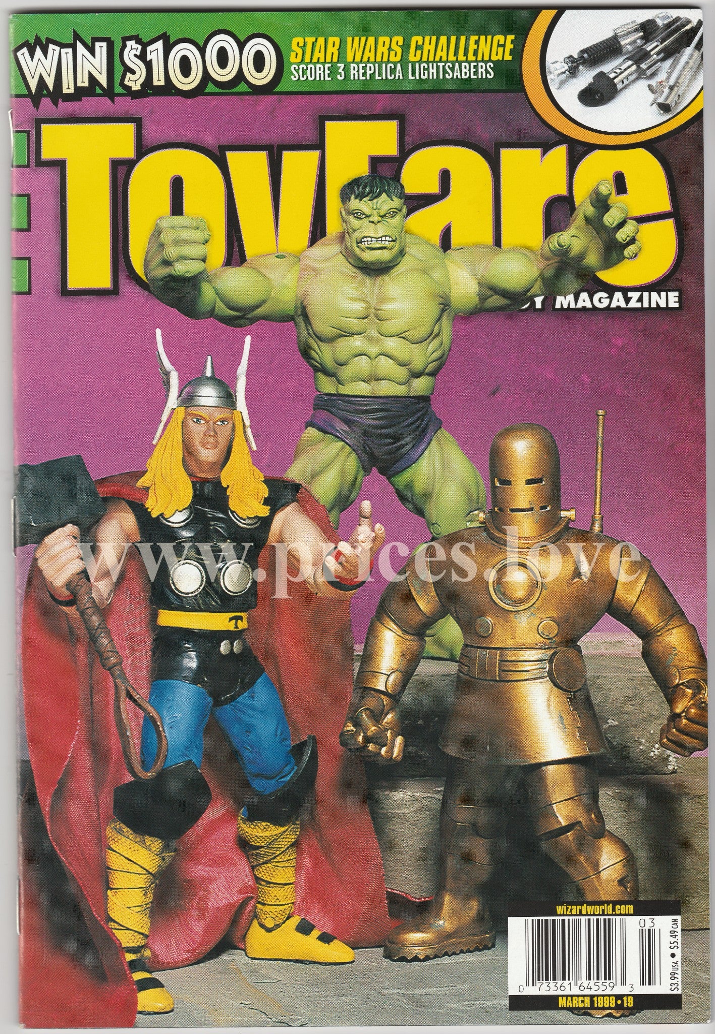 Toyfare Magazine March 1999 #19 Star Wars Marvel Magic The Gathering Toy Biz