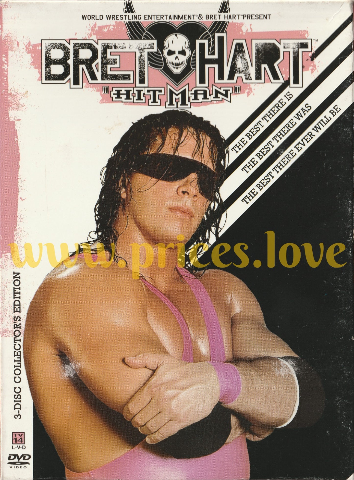 WWE - Bret Hart: Hitman (DVD, 2005, 3-Disc Set) wrestling foundation wwf wcw