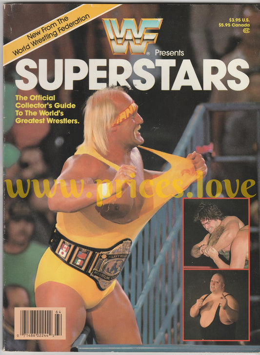 WWF Superstars Magazine Hulk Hogan 1986 Collector's Guide Heroes Villains Teams