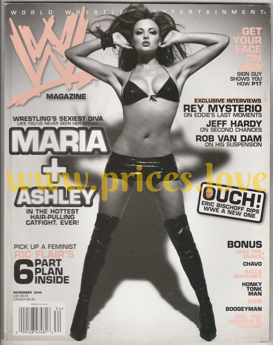 WWE Wrestling Magazine November 2006 Maria Ashley Rey Mysterio