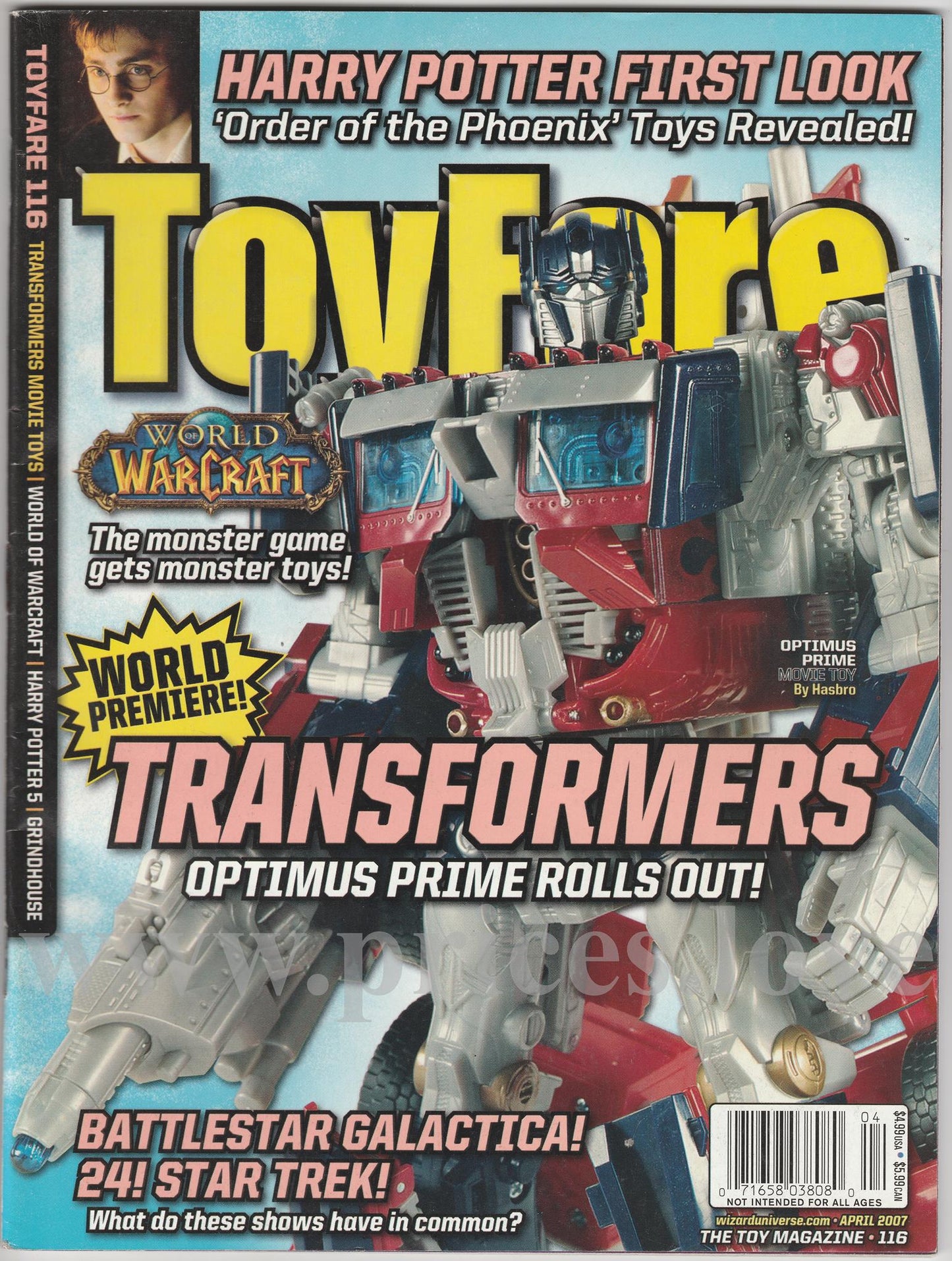 Toyfare Magazine April 2007 #116 World of Warcraft Transformers Harry Potter