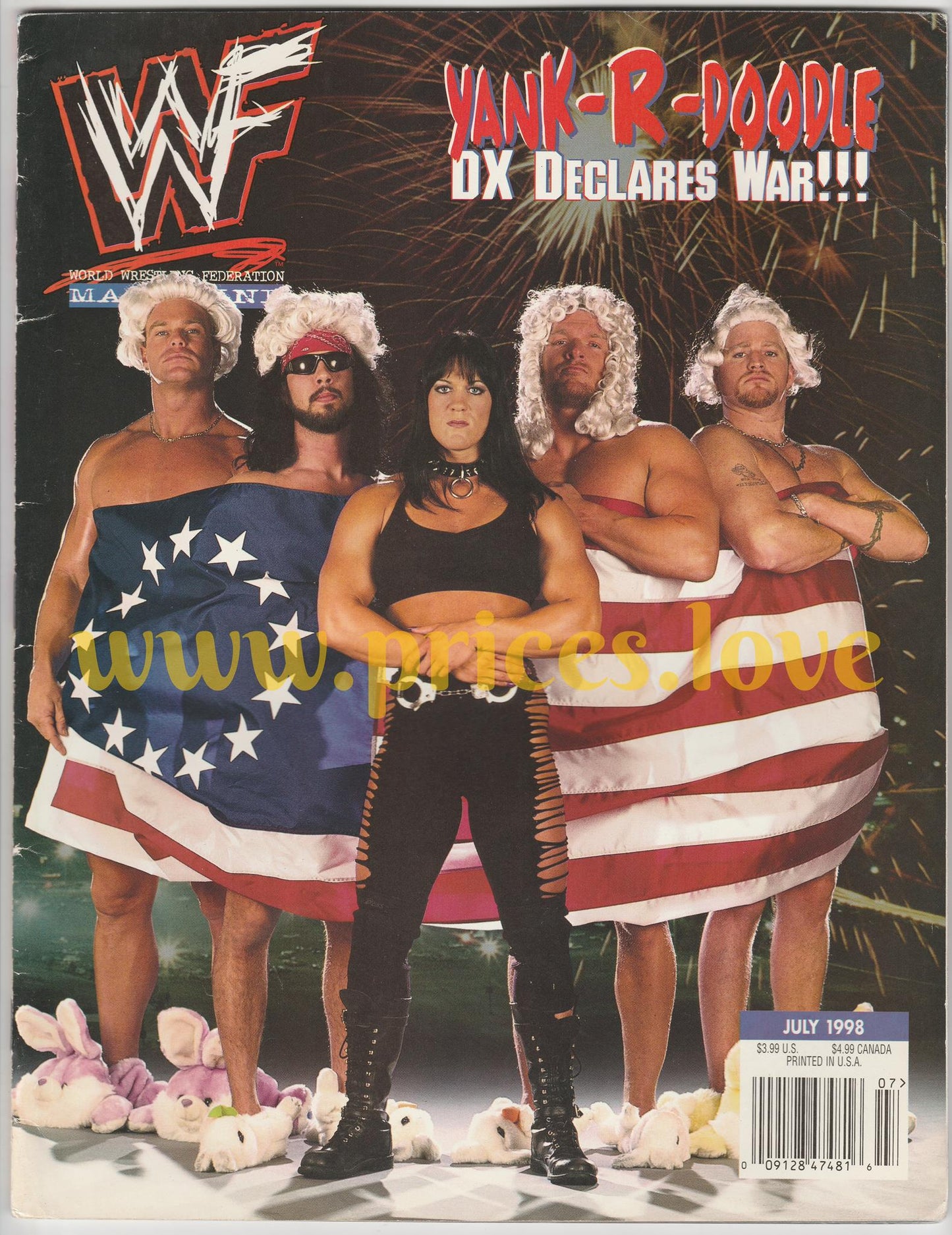 WWF Wrestling Magazine July 1998 Chyna DX Val Venis Dan The Beast Severn WWE WCW