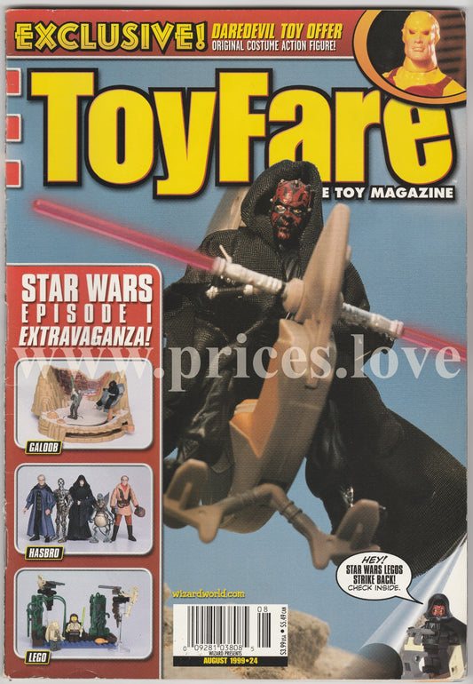 Toyfare Magazine August 1999 #24 Star Wars WCW Dragon Ball Z Micronauts He-Man