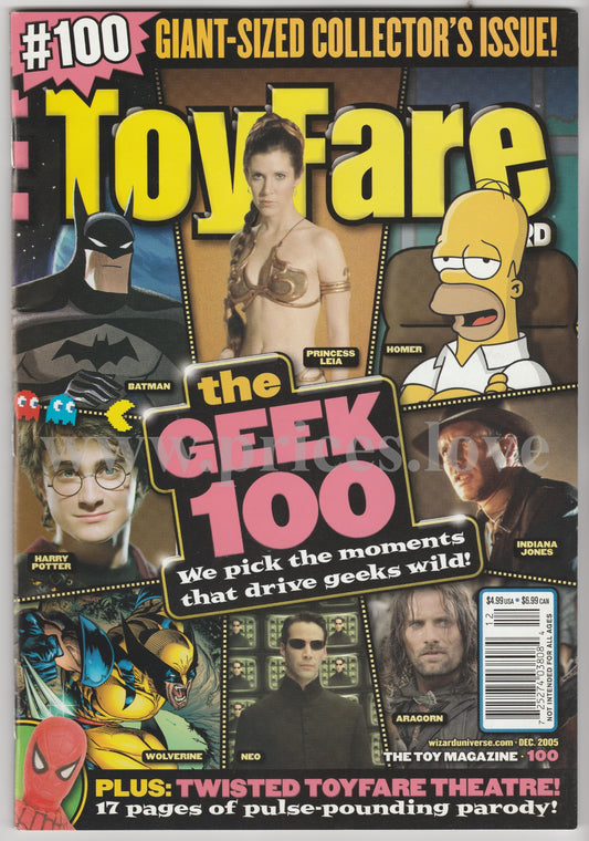 Toyfare Magazine December 2005 #100 The Geek Giant Collector's Issue + Twisted