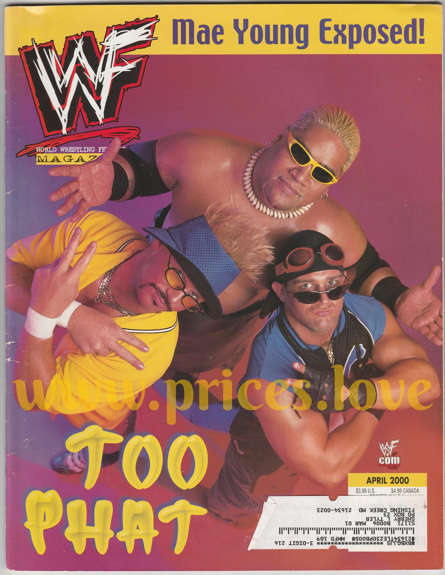 WWF Wrestling Magazine April 2000 Rikishi Too Cool Mae Young Big Show Val Venis