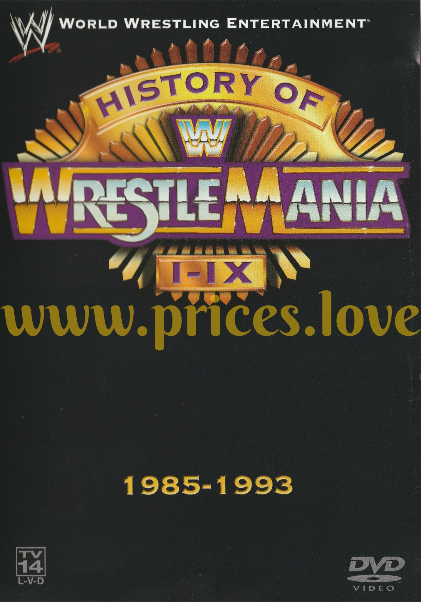 History Of Wrestlemania I-X 1985 - 1993 (DVD, 2004)