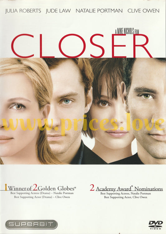 Closer (DVD, 2005, Superbit)