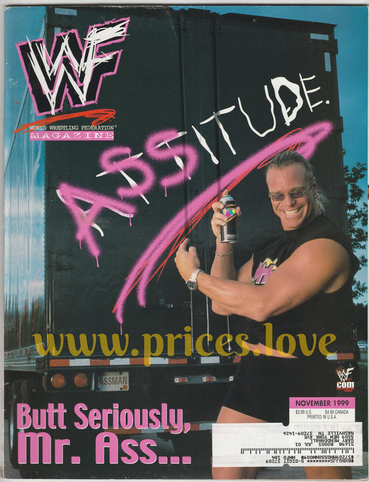 WWF Wrestling Magazine November 1999 Billy Gunn Badass DX