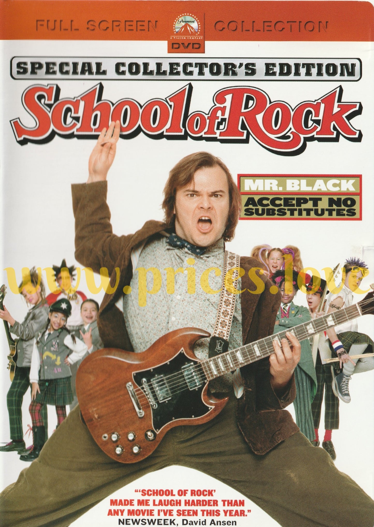 The School of Rock (DVD, 2004, Full Frame)