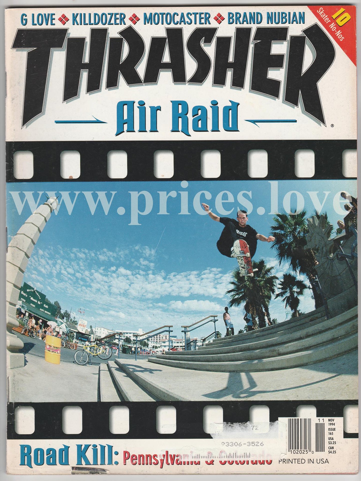 Thrasher Magazine November 1994 G Love Killdozer Motocaster Brand Nubian Skate